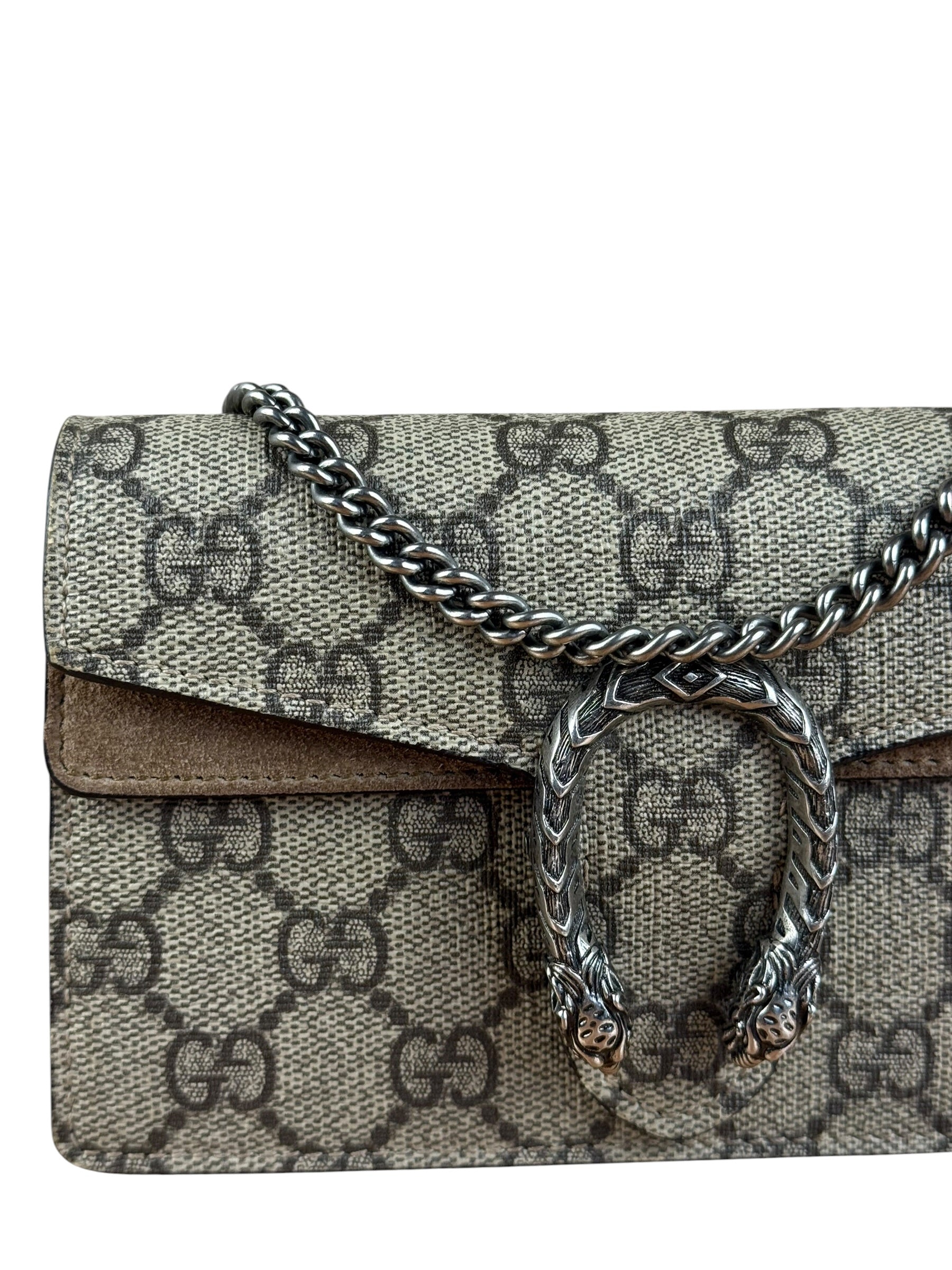 Gucci Dionysus GG Supreme Super Mini Bag Beige/Taupe