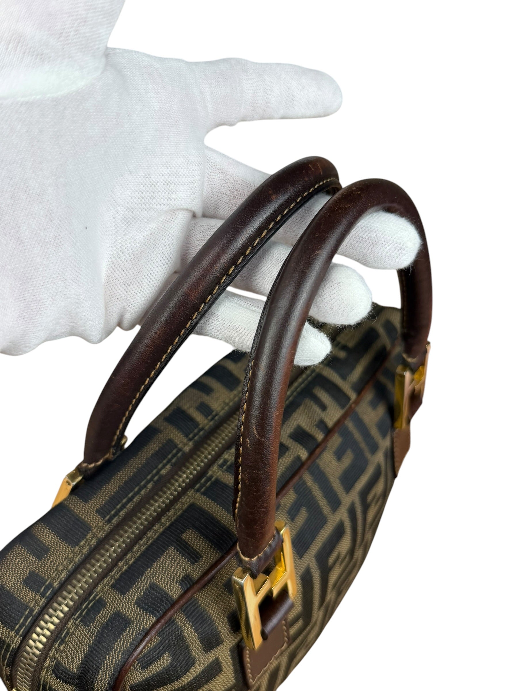 Fendi FF Vintage Zucca Mini Top Handle Bag
