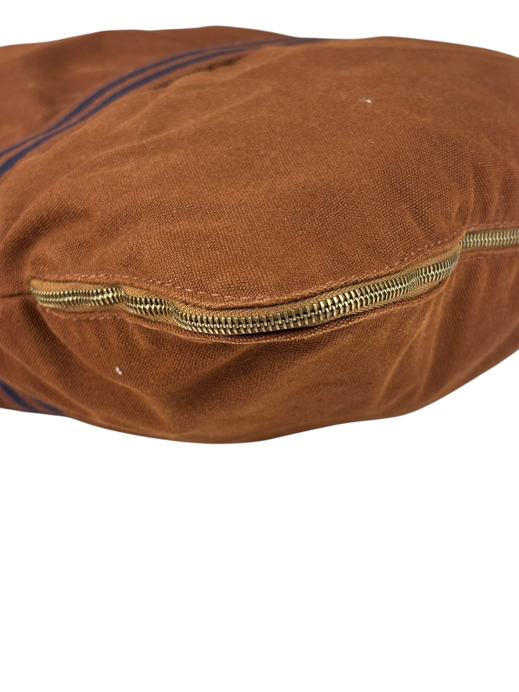Hermes Vintage Brown Canvas Fourre Tote