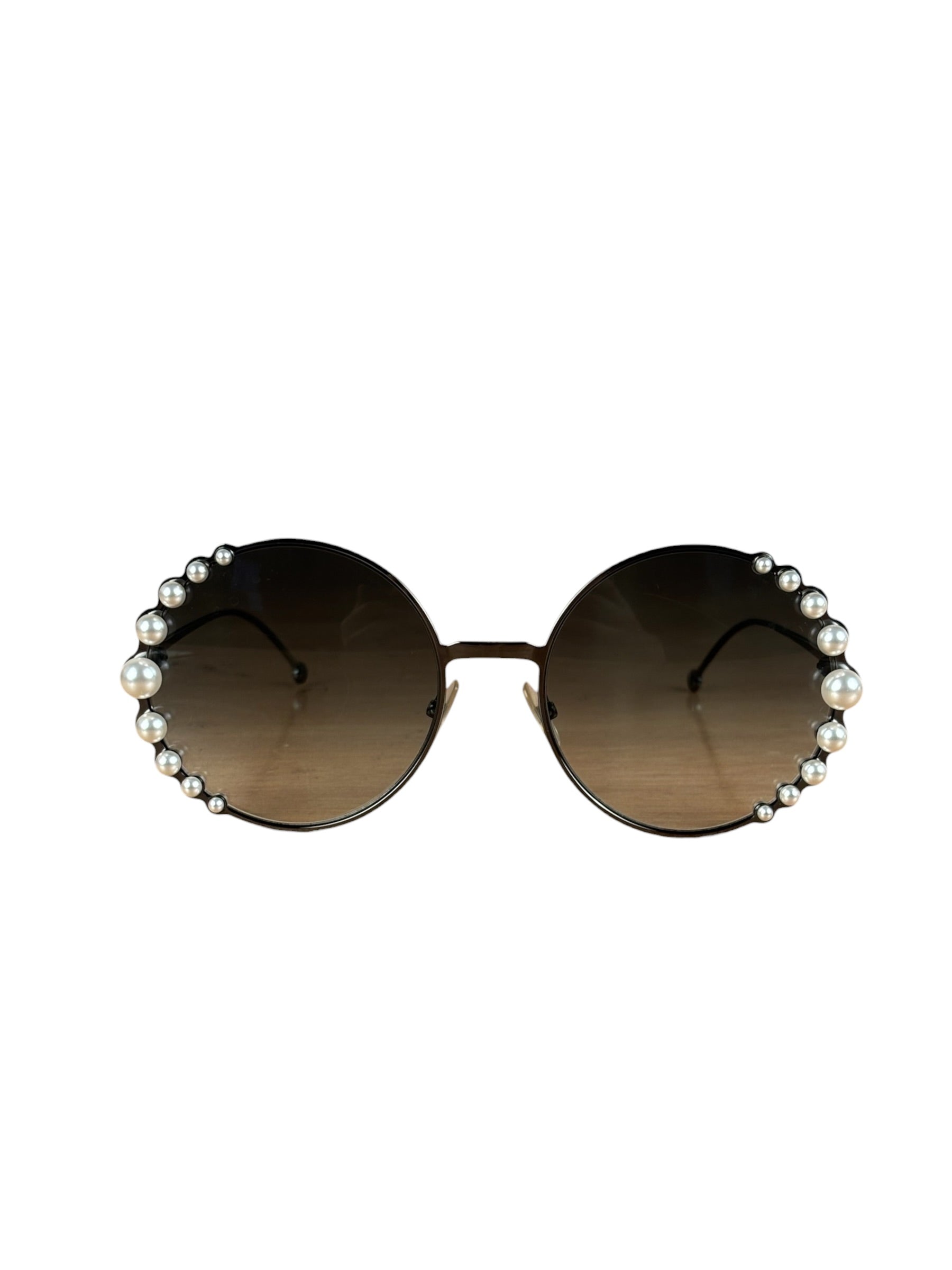 Fendi FF Ribbons & Pearls Round Sunglasses 0295/S