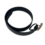 Gucci Black Leather GG Buckle Belt