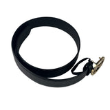 Gucci Black Leather GG Buckle Belt