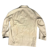 Prada Khaki Button Down Jacket Leather Lining