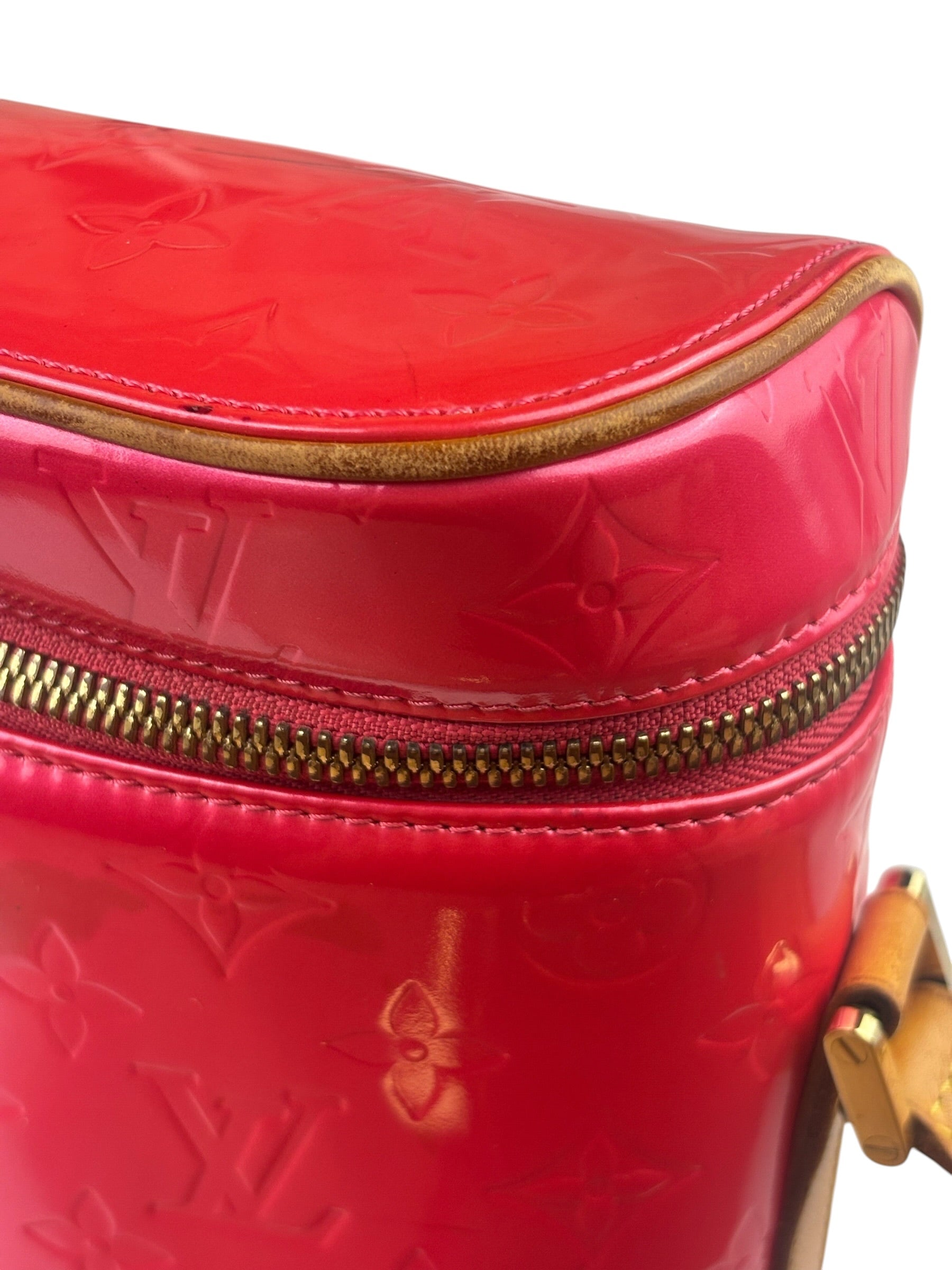 Louis Vuitton Vintage Fuchsia Pink Vernis Sullivan Verrical Crossbag
