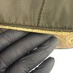 Prada Vintage Kakhi Green Nylon Shoulder Bag