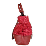 Chanel Red Quilted Caviar Be CC 2Way Tote Bag 2014