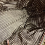 Prada Vintage Jacquard Logo Tote Brown