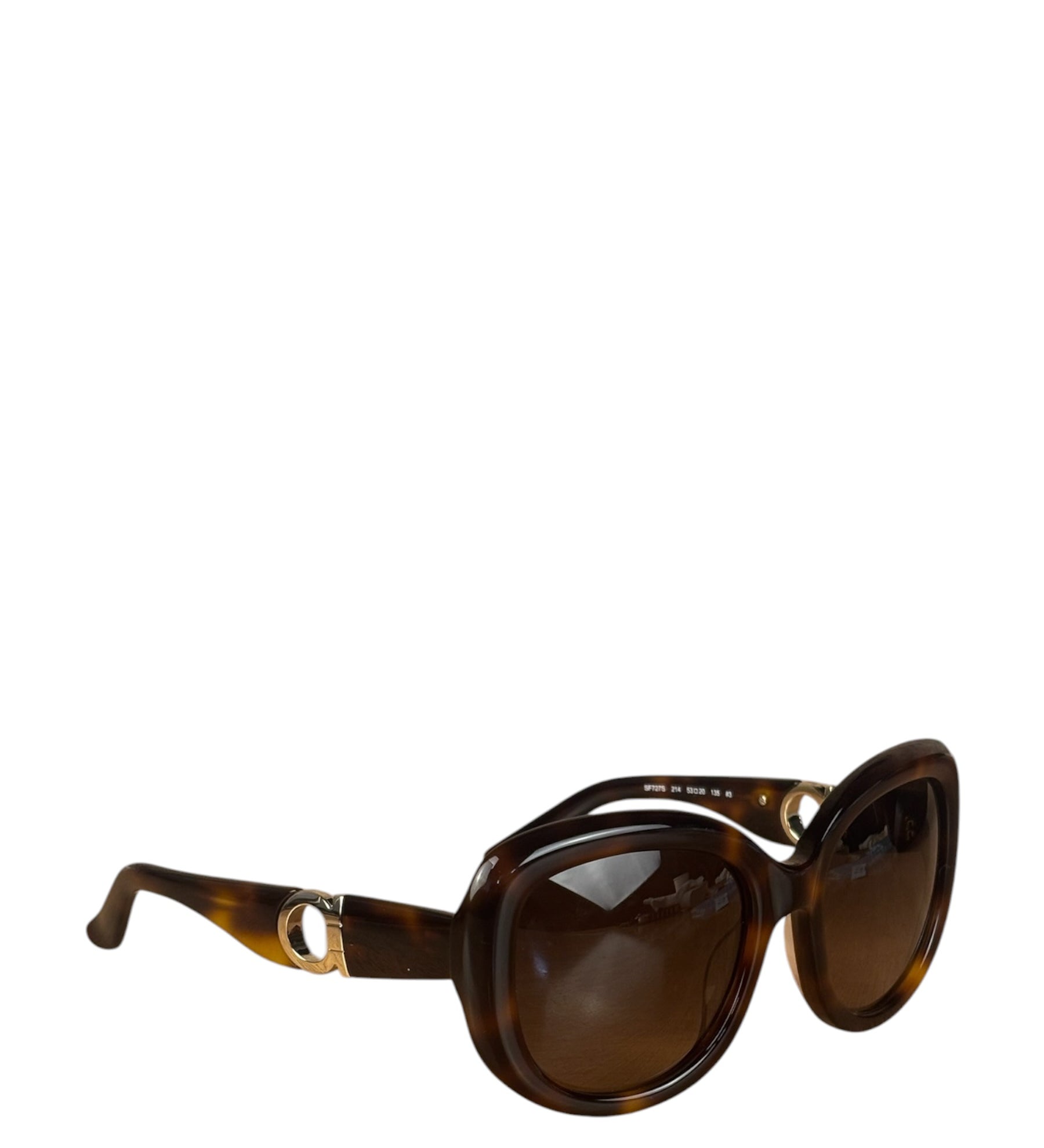 Salvatore Ferragamo Tortoise Oversized Sunglasses