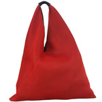 Maison Margiela Red Leather Trim MM6 Japanese Open TopTote