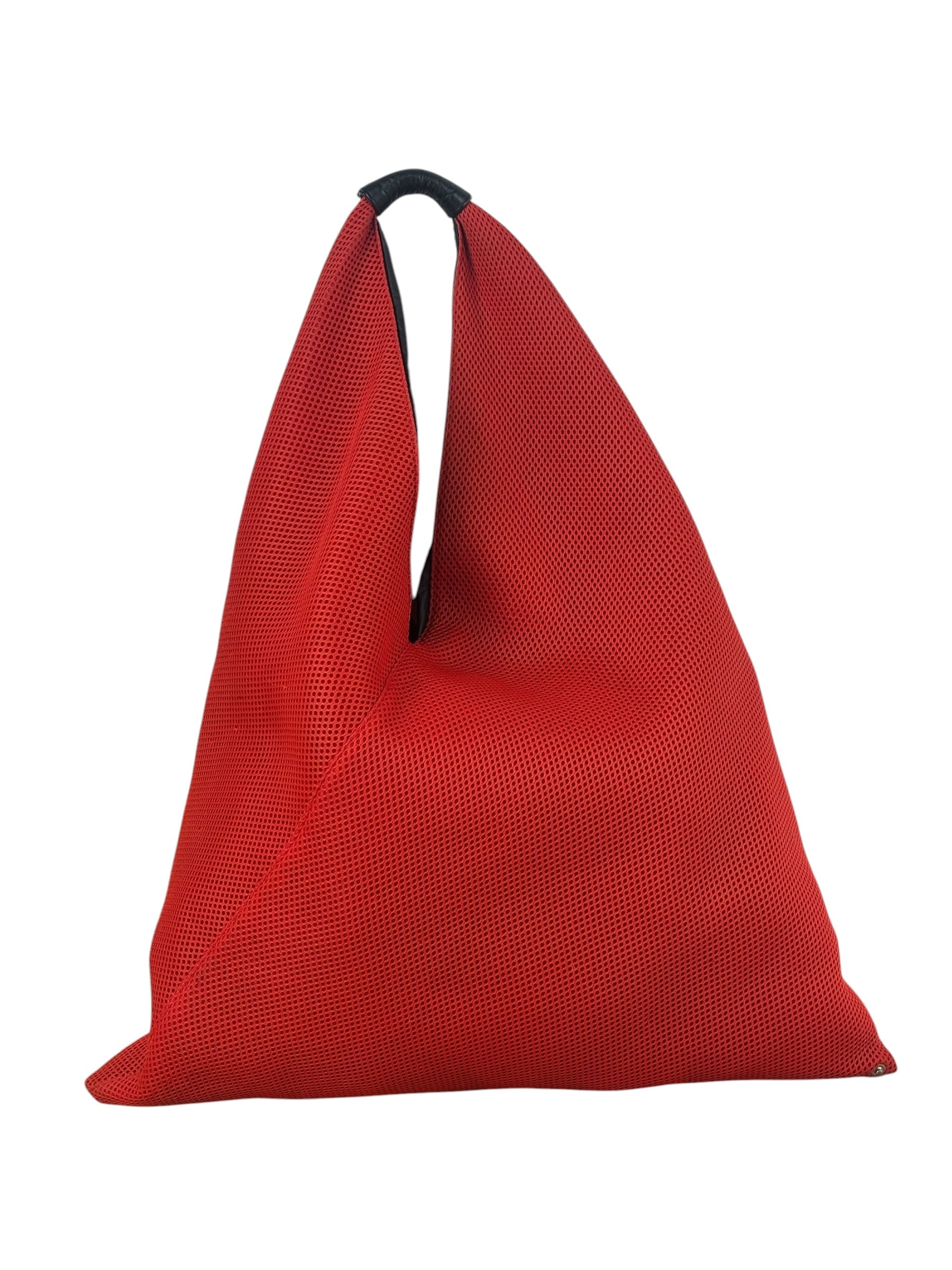 Maison Margiela Red Leather Trim MM6 Japanese Open TopTote