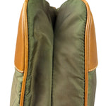 Prada Green/Brown Nylon/Leather Trim Crossbody Bag