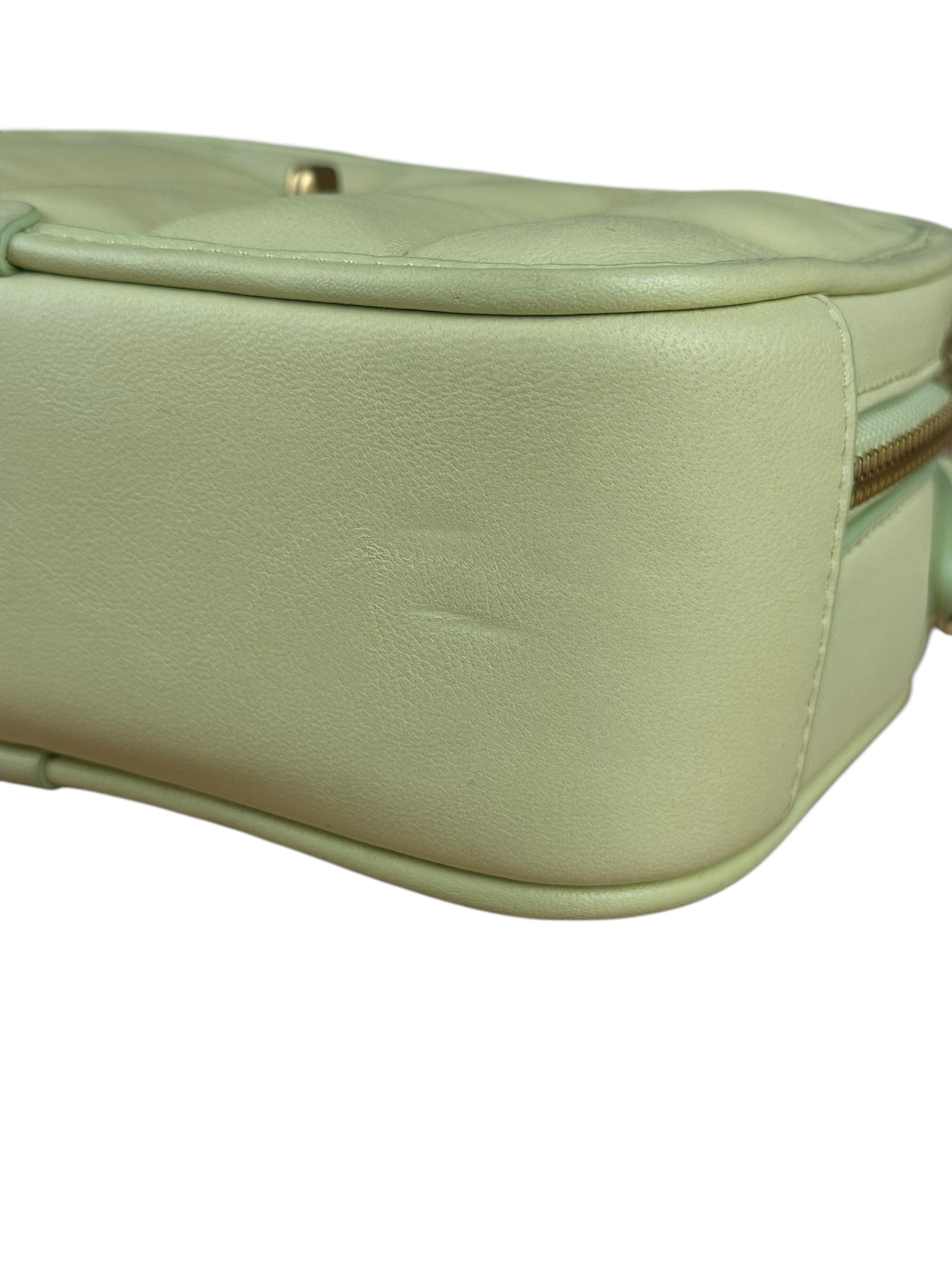 Coach Lime Nappa Leather Top Handle Bag