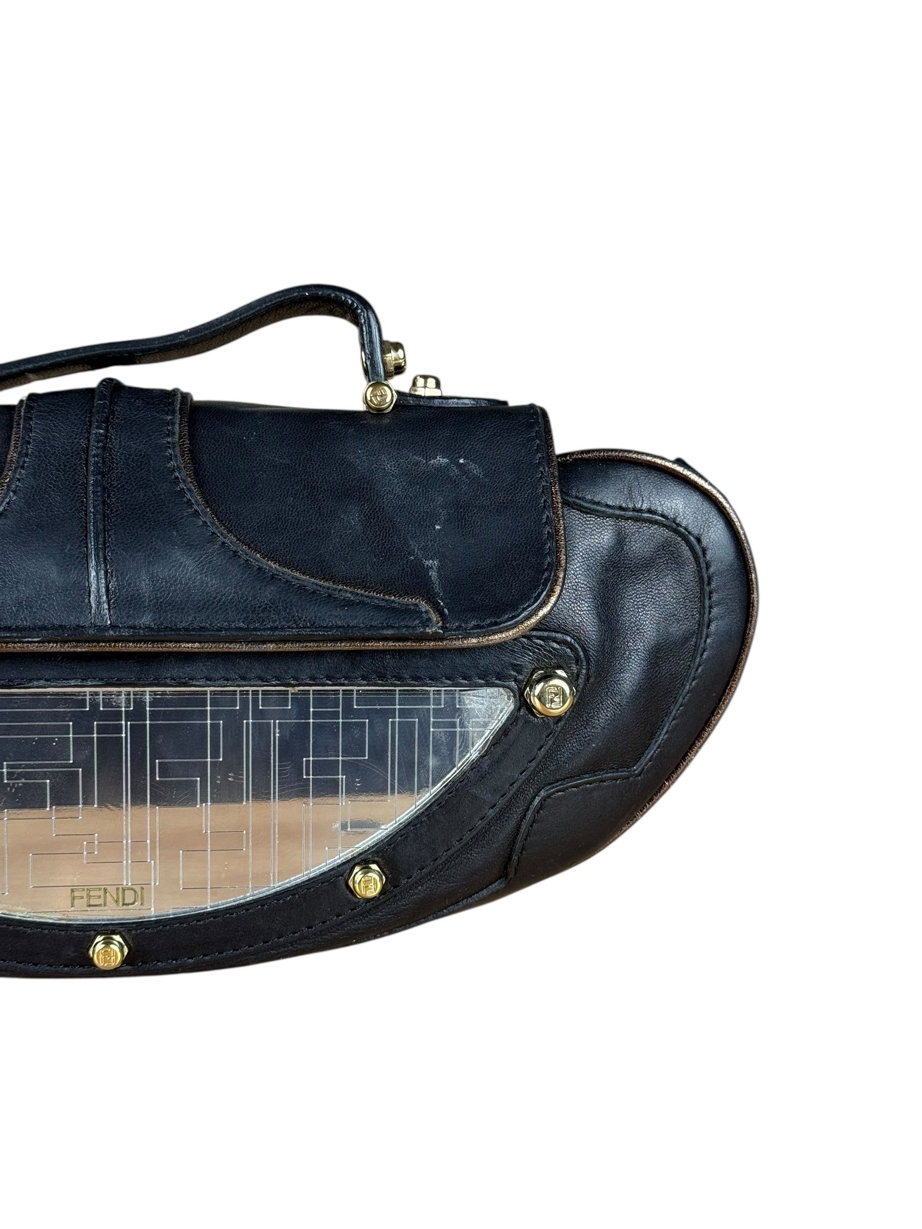 Fendi Zucca Vanity Mirror Shoulder Bag