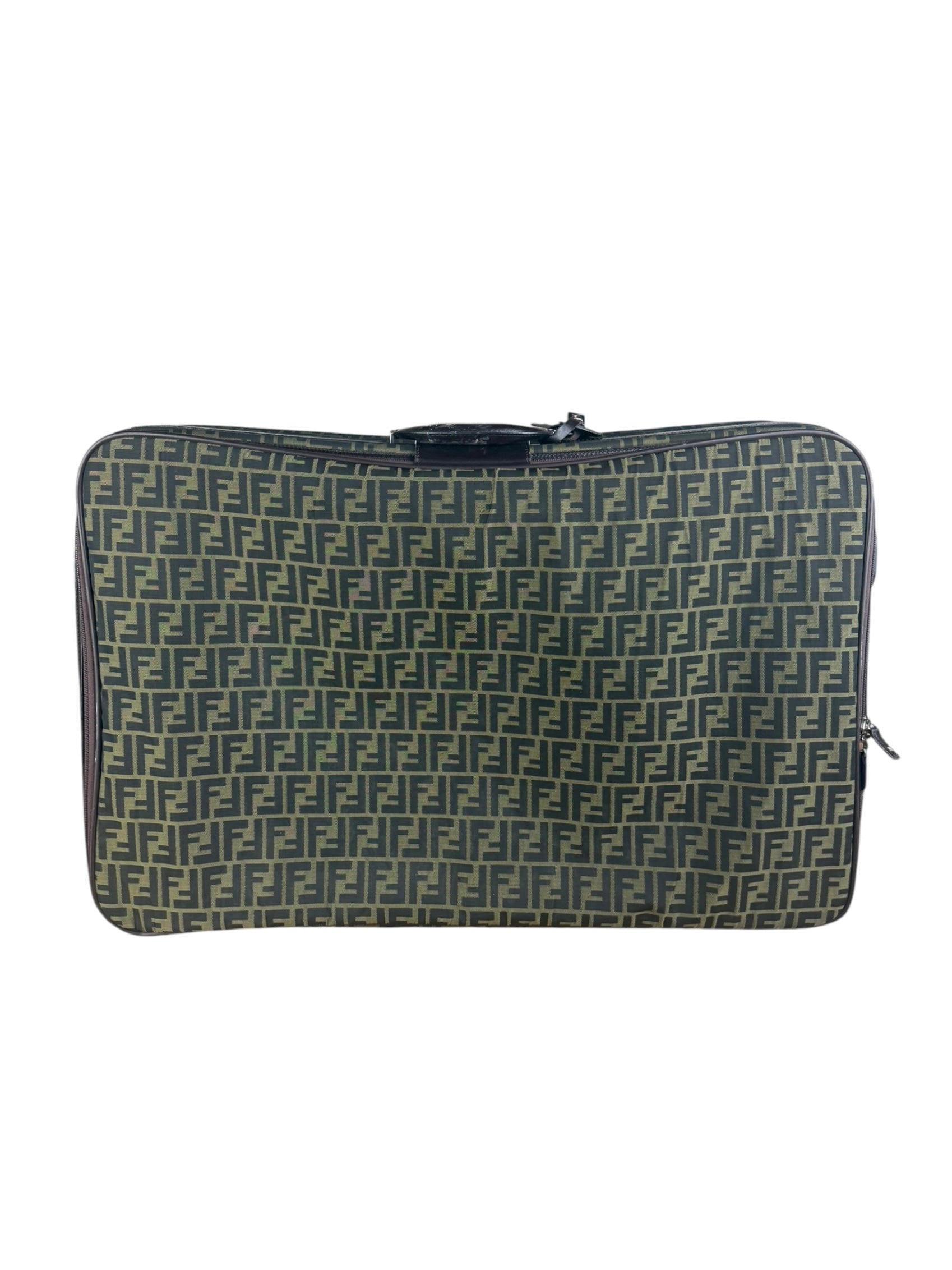 Fendi FF Canvas Suitcase
