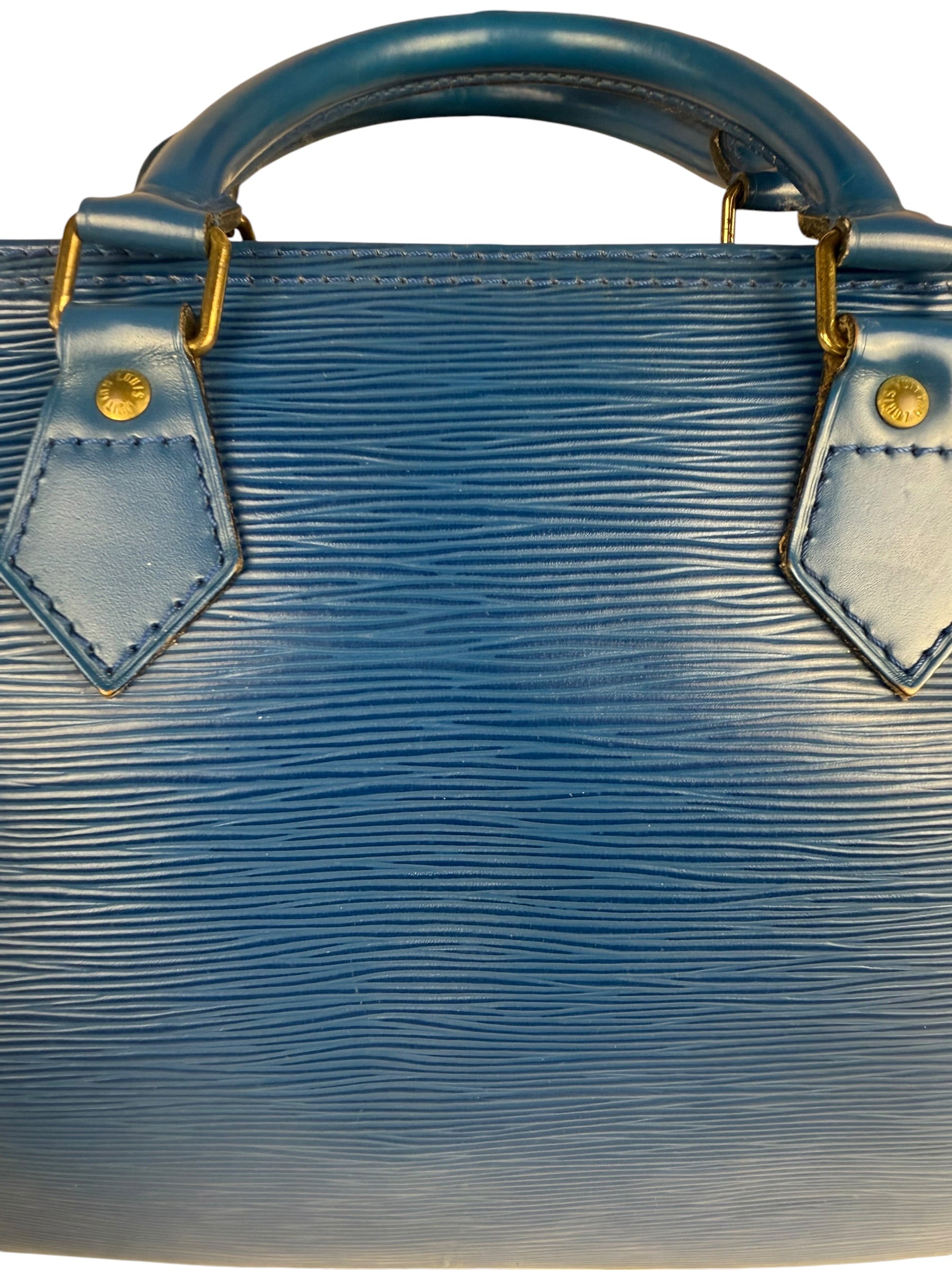 Louis Vuitton Blue Epi Leather Speedy 30