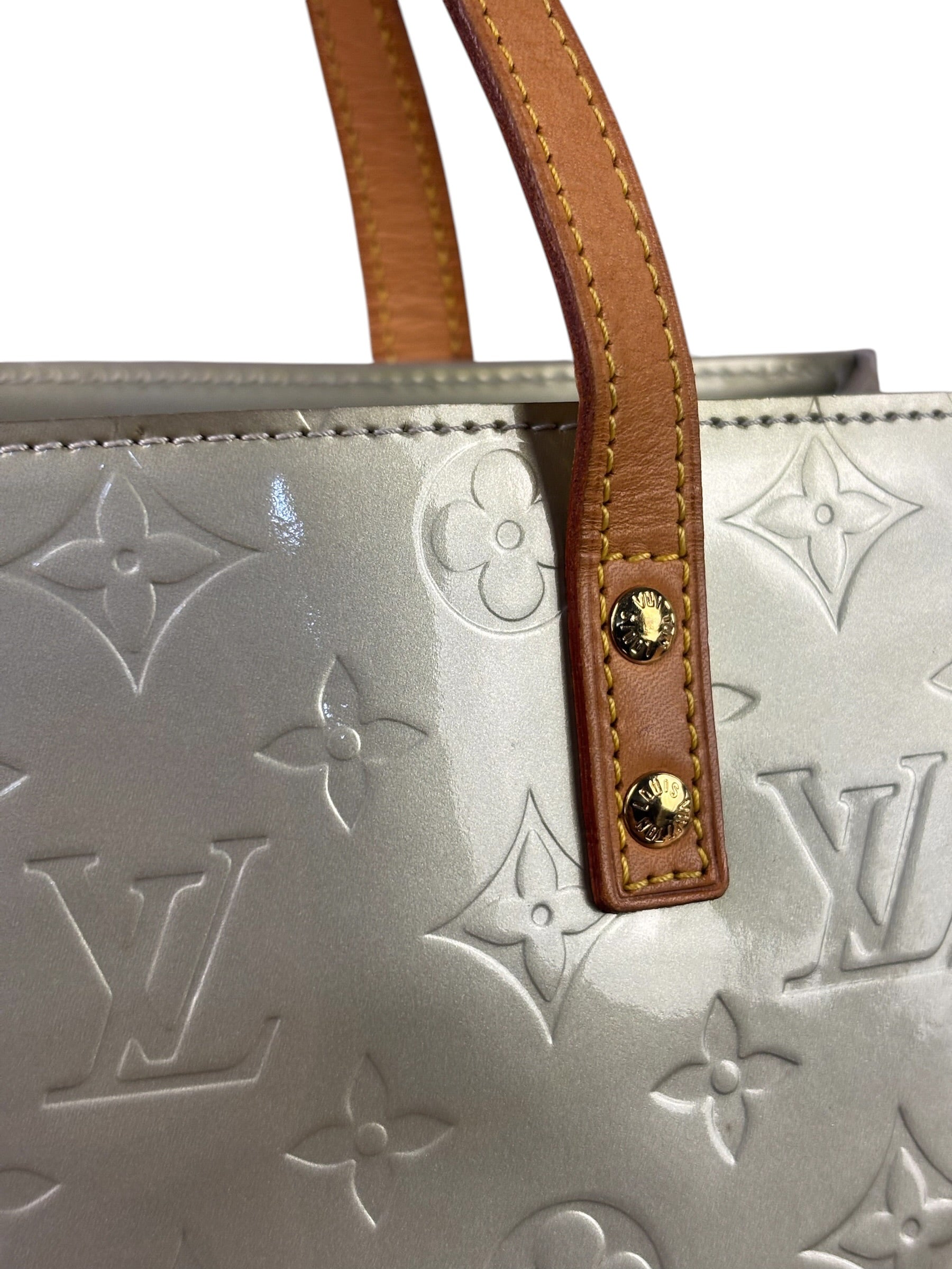 Louis Vuitton Sea Green Monogram Vernis Reade Tote Bag MM