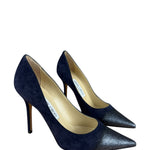 Jimmy Choo Romy Navy Blue Suede Pointed Toe Pumps