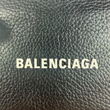 Balenciaga Black Leather Cash Mini Wallet