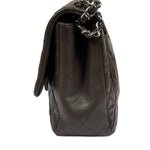 Chanel Chocolate Brown Caviar Quilted Flap Bag 2009