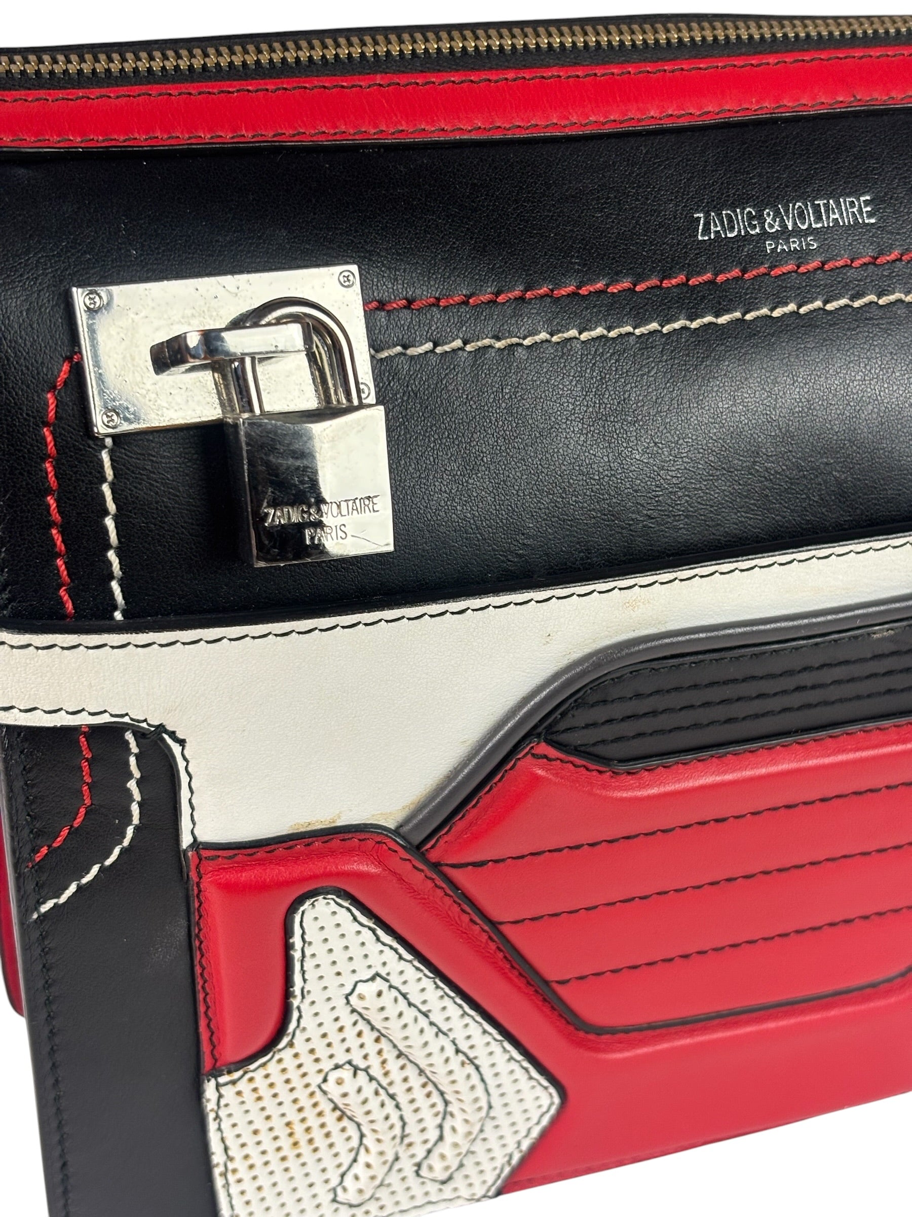 Zadig & Voltaire Colorblock Leather Crossbody Bag