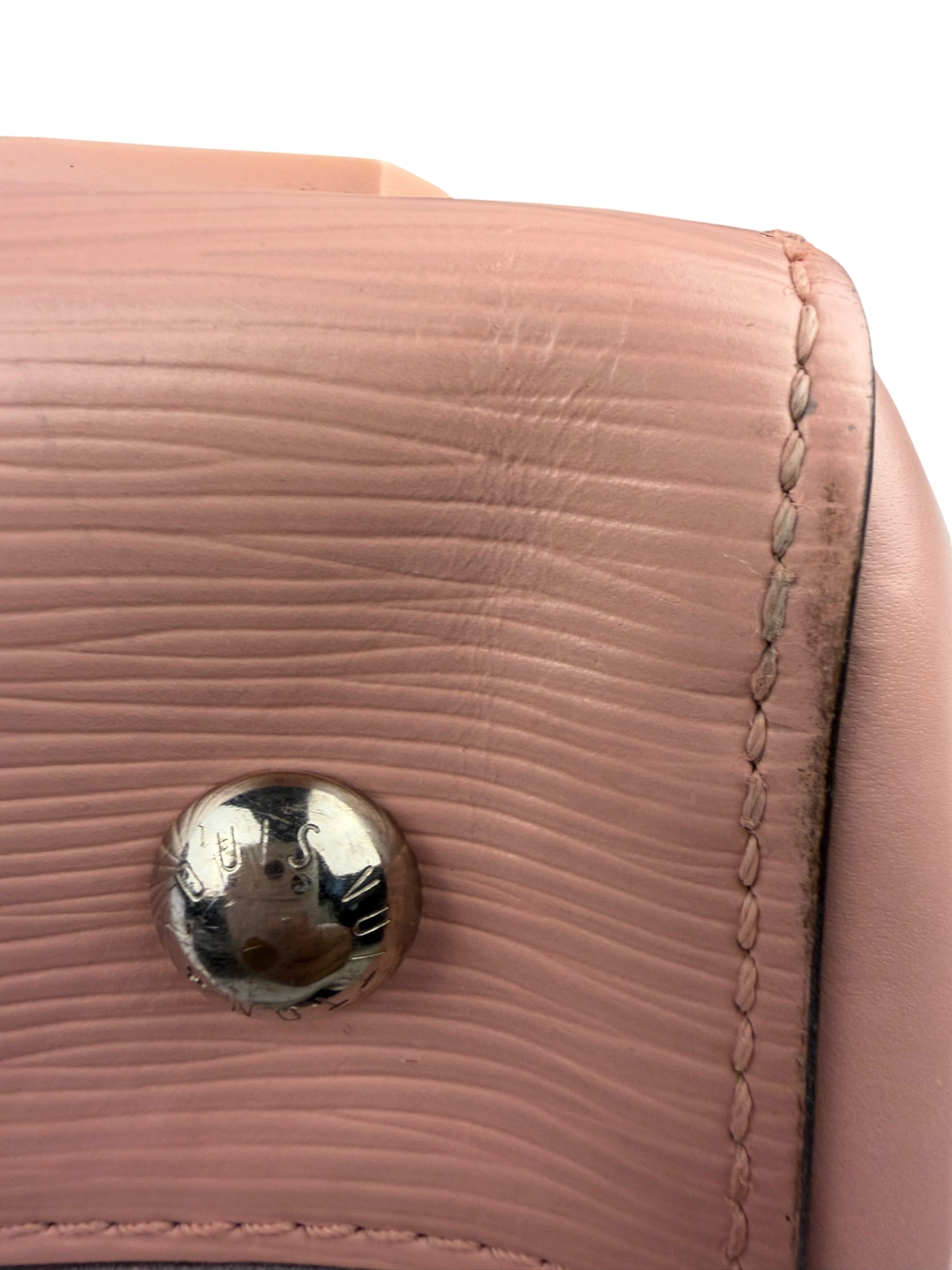 Louis Vuitton Nude Pink Epi Leather Cluny Rose Ballerine Hand Bag