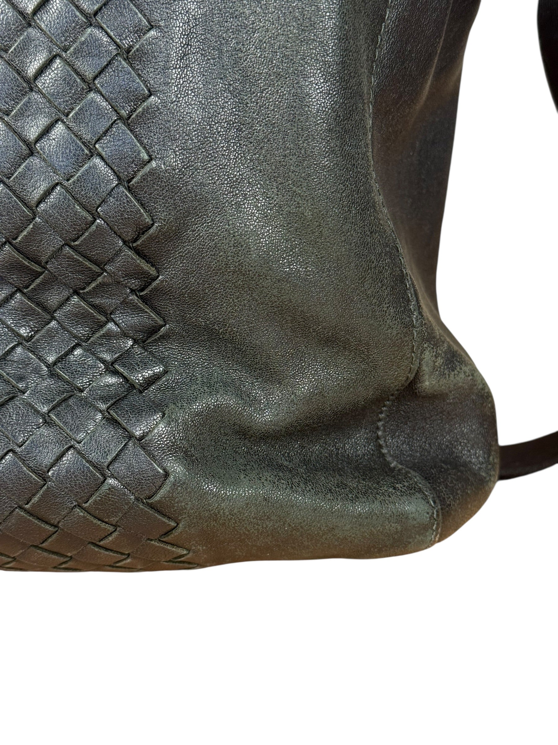 Bottega Veneta Black Intrecciato Leather 2Way Tote