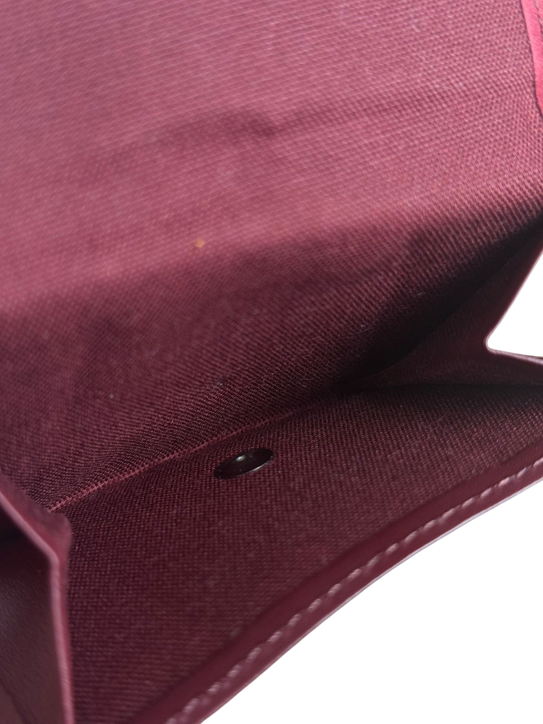 Burberry Blue Label Red Suede/ Leather Wallet