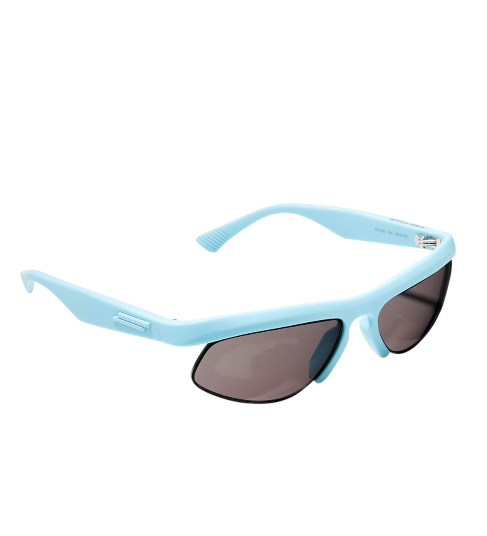 Bottega Veneta BV1114S Blue Sporty Oval Sunglasses