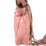 Balenciaga Pink Lambskin Motocross Classic City Two-Way Bag