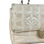 Chanel Vintage Beige Travel Line Classic Flap 2001