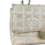 Chanel Vintage Beige Travel Line Classic Flap 2001