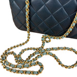 Chanel Quilted Mini Two-Tone Blue Day Flap Bag 2017