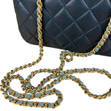 Chanel Quilted Mini Two-Tone Blue Day Flap Bag 2017