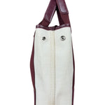 Balenciaga Canvas Maroon Cabas XS Tote Bag