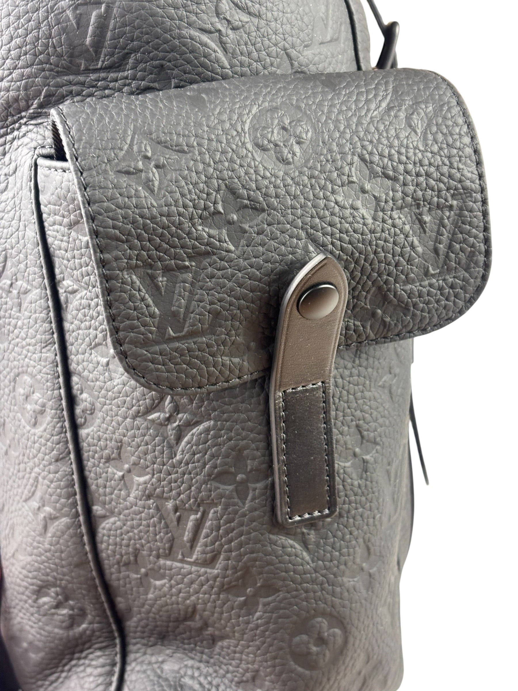 Louis Vuitton Monogram Taurillon Christopher MM Backpack