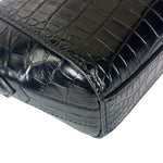 Givenchy Black Crocodile Embossed Leather Nano Antigona Crossbody Bag