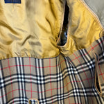 Burberry Vintage Grey Check Lined Coat