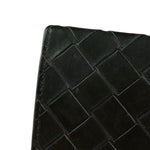 Bottega Veneta Black Intreccio Leather Coin Wallet