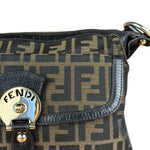 Fendi Vintage Zucca Pattern Canvas Shoulder Bag