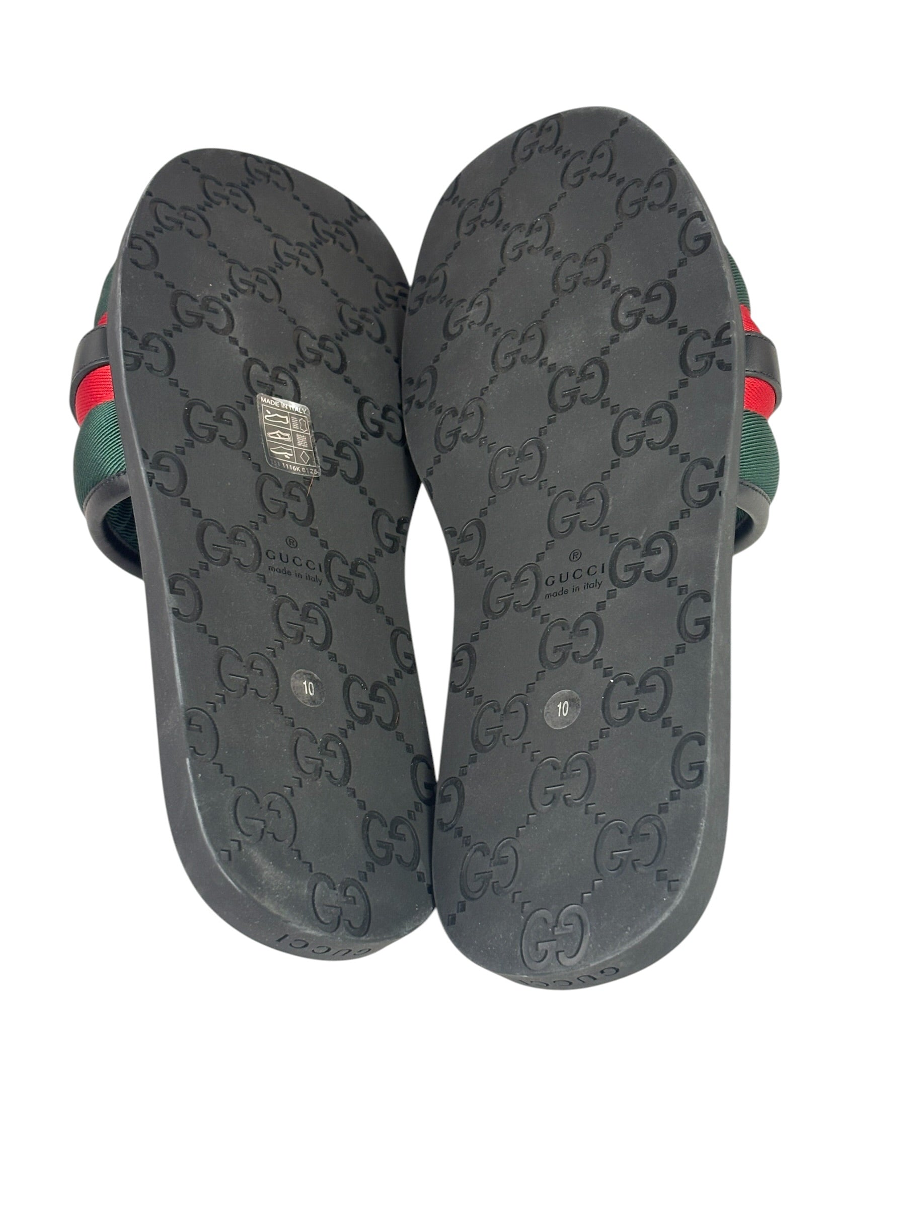 Gucci Interlocking G Sherry Line Leather Sandals