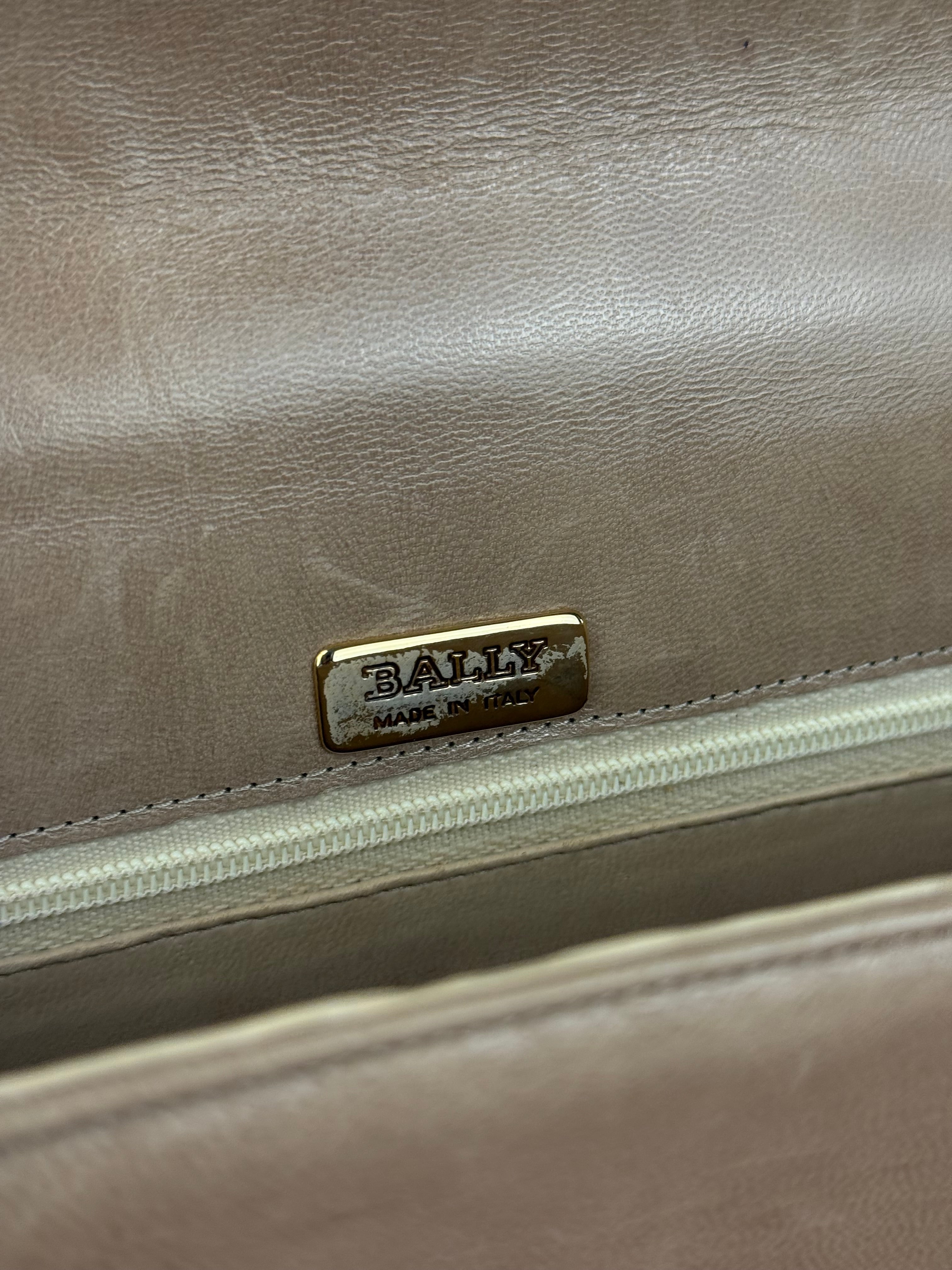 Bally Leather Bow Clutch