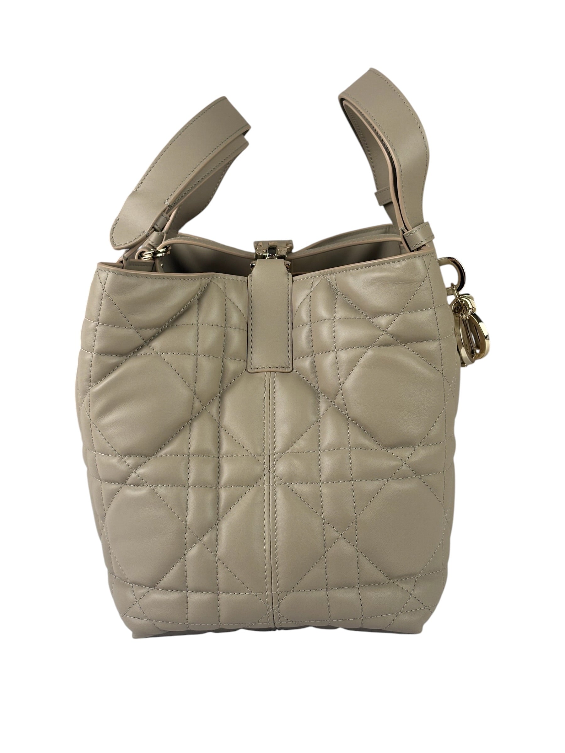 Christian Dior Calfskin Macrocannage Toujours Handbag