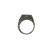 Fendi Silver Maxi Logo Ring