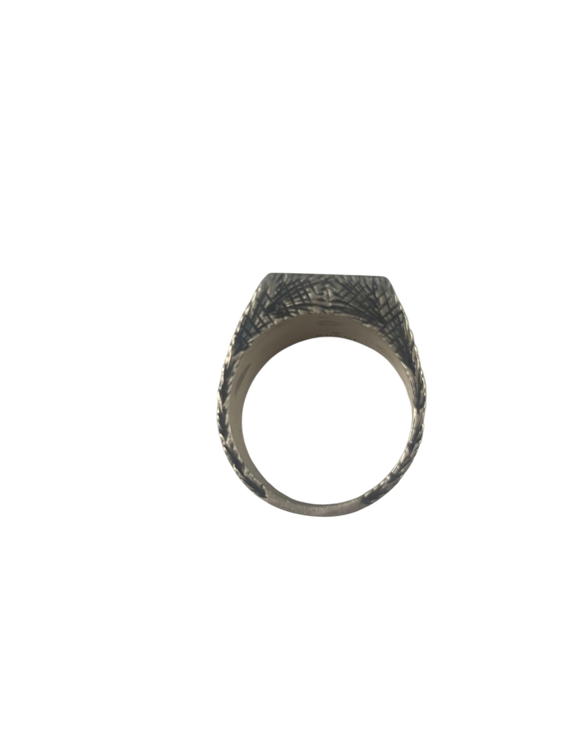 Fendi Silver Maxi Logo Ring