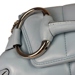 Gucci Blue Leather Horsebit Chain Shoulder Bag