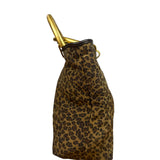 Bottega Veneta Nylon Leopard Print Handbag