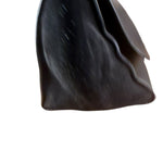 Celine Black Croc- Embossed Leather Trapeze Handbag