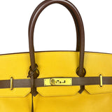 Hermes Birkin 35 Cushvel Havana x Jaune