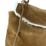 Balenciaga Rodeo Handbag Suede/Fleece Brown