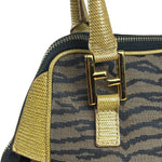 Fendi Vintage Tiger Print Mini Bowler Bag